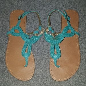 Teal Sandals